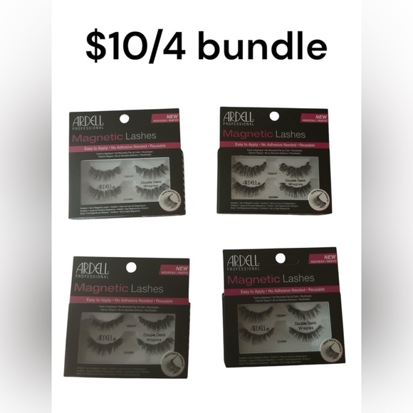 COPY - $10/4 bundle 
Ardell Magnetic Lashes Double Demi Wispies Black Full Volu… - Picture 1 of 3